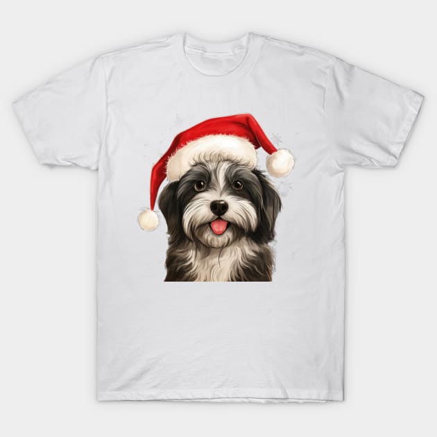 Havanese Christmas T-Shirt by MZeeDesigns